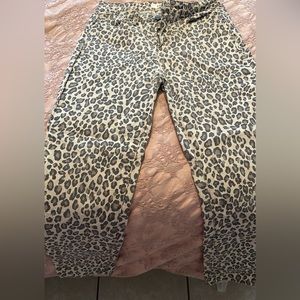 Leopard Print Jeggings Size 30